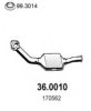 PEUGE 170562 Catalytic Converter